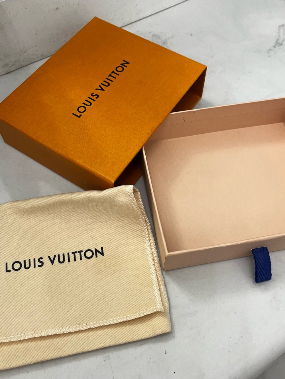 Louis Vuitton Orange Wallet Gift Box